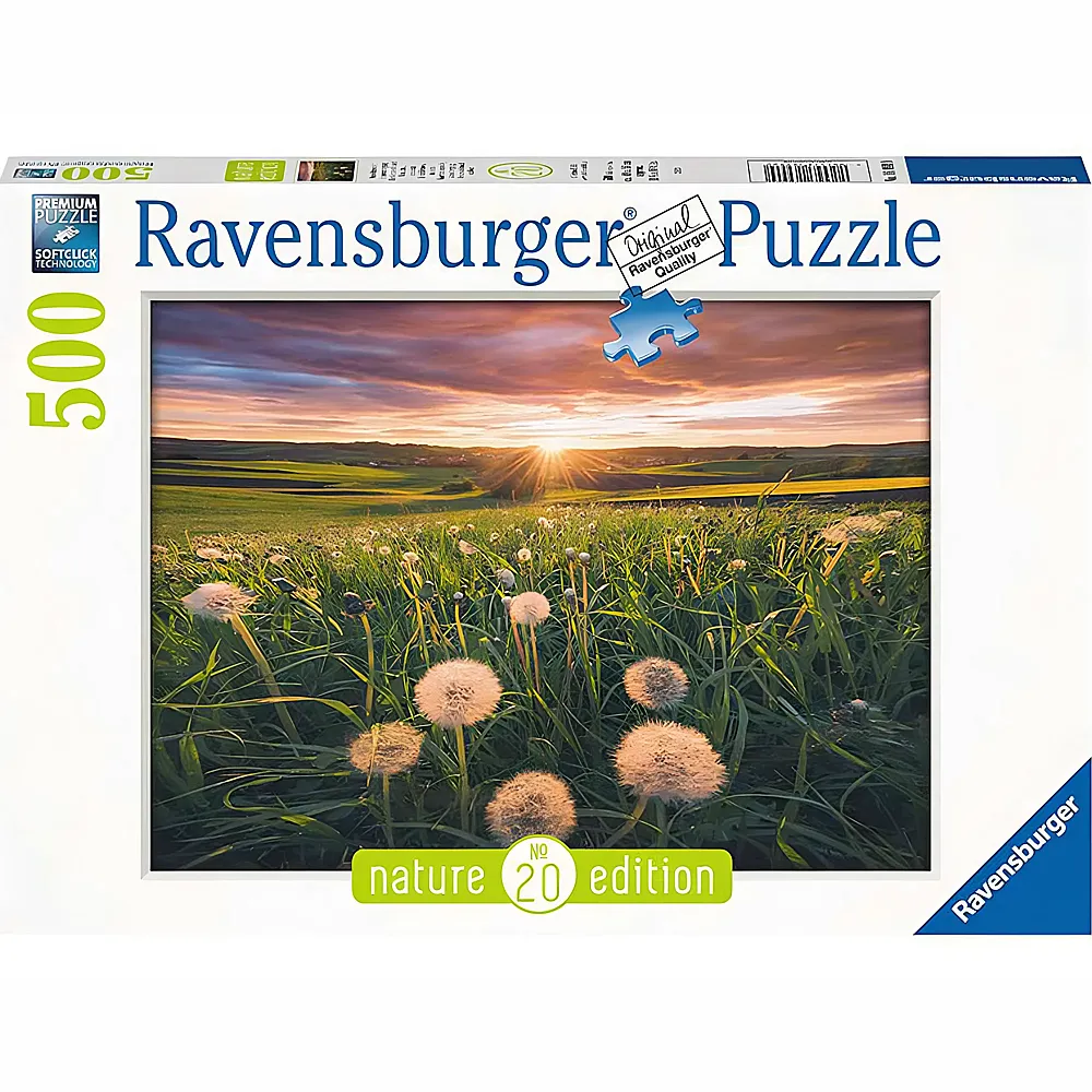 Ravensburger Puzzle Nature Edition Pusteblumen im Sonnenuntergang 500Teile