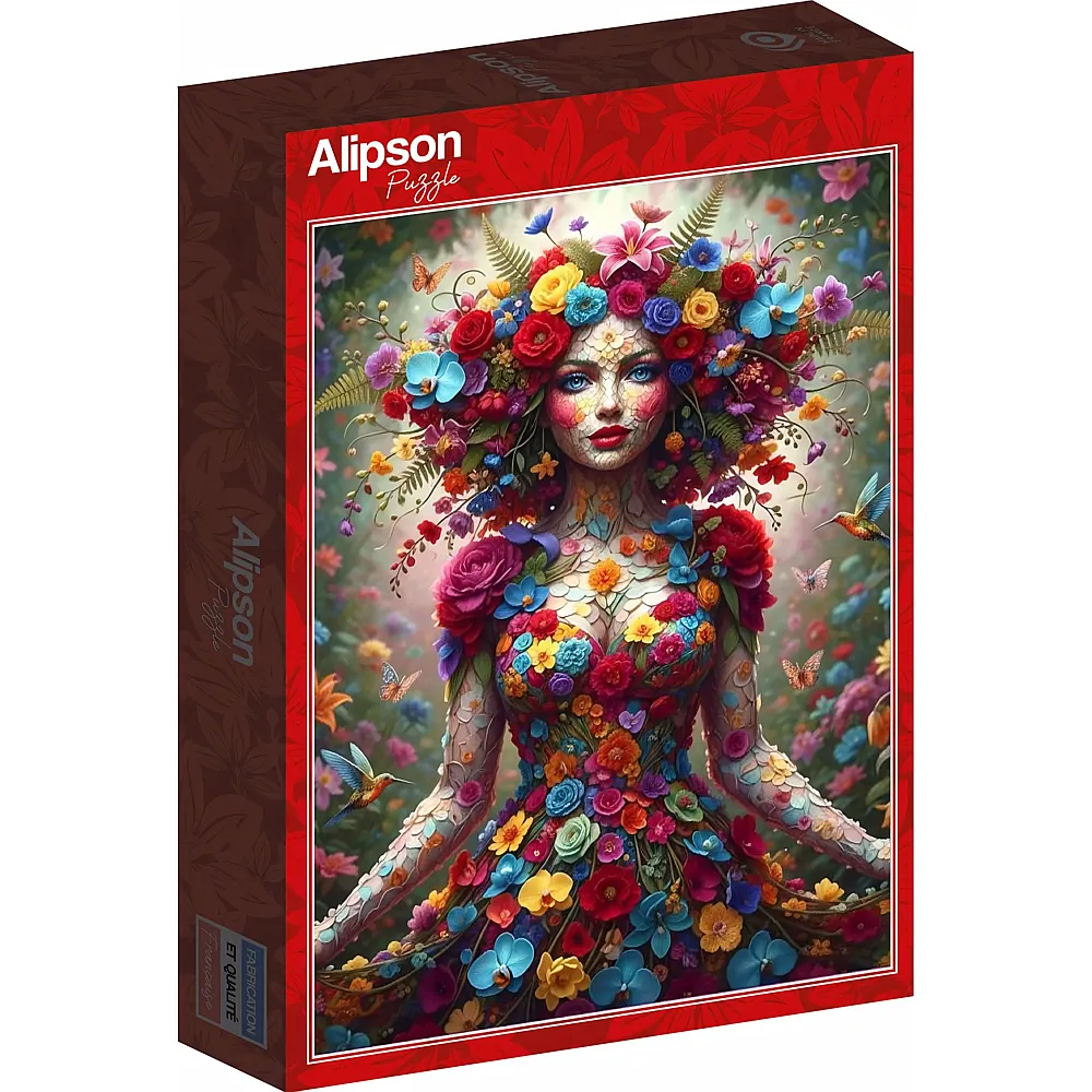 Alipson Puzzle Frau Blumen - 1000 Teile