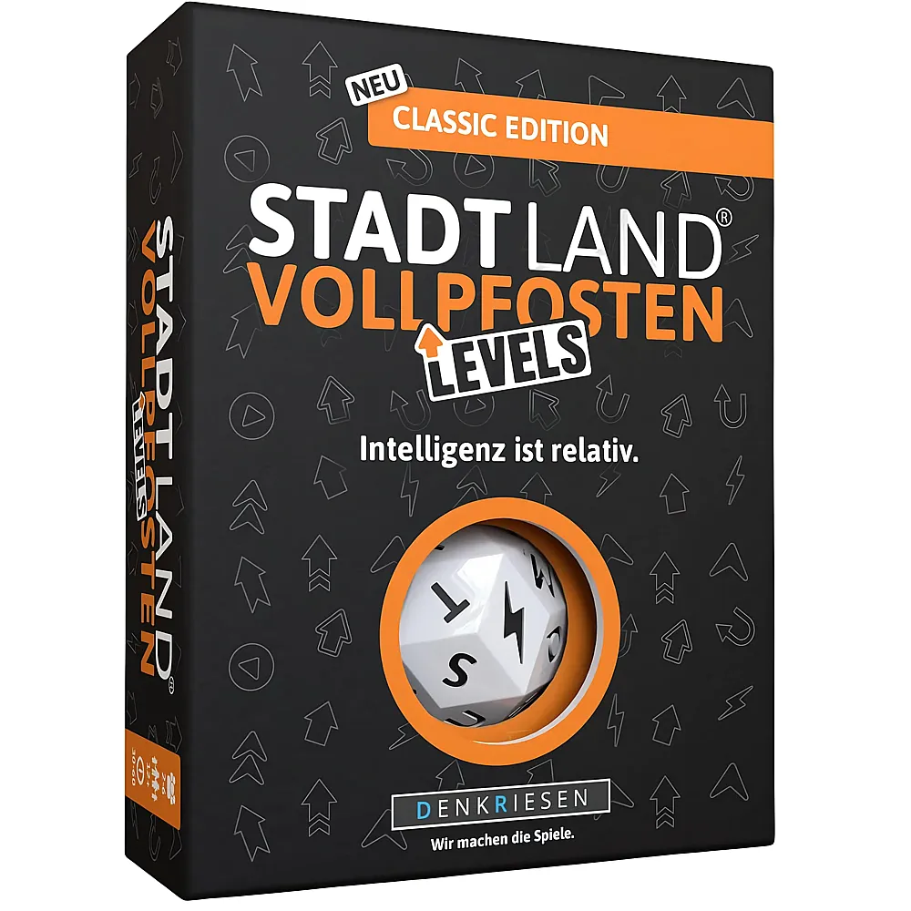 Denkriesen Stadt Land Vollpfosten Levels  Classic Edition - Inteligenz ist relativ. | Partyspiele