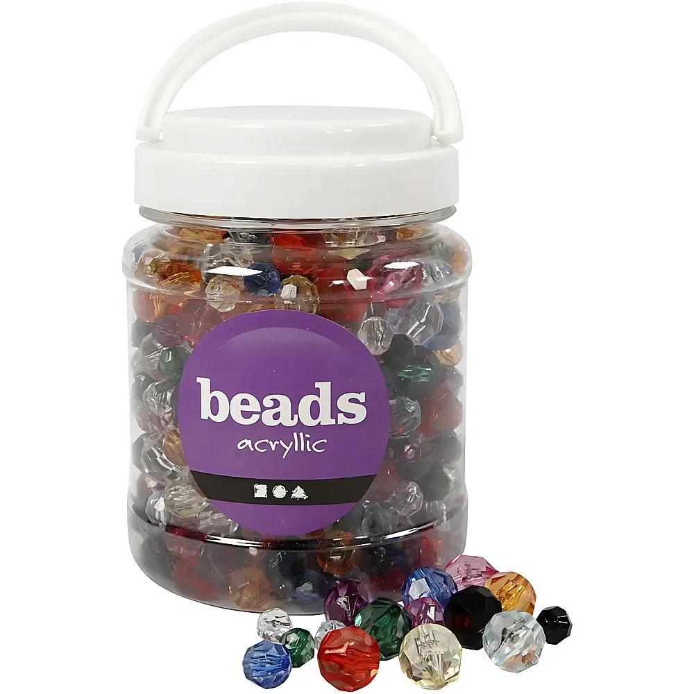 Creativ Company Facettenperlen - 500g | Schmuck Bastelset
