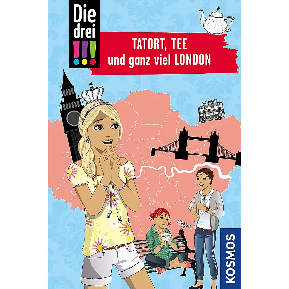 meinspielzeug - Kosmos Die drei  Tatort, Tee und ganz viel London - Deutsch | Kinderb�cher