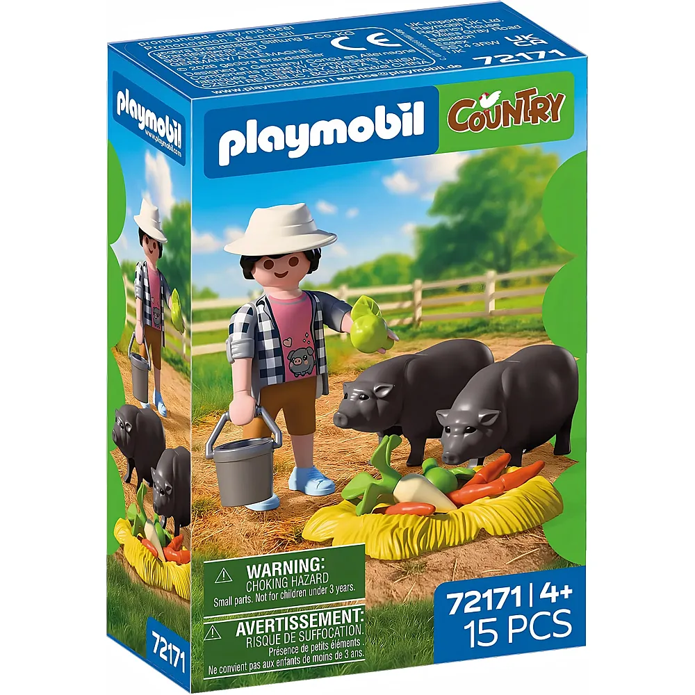 PLAYMOBIL Country Landwirt mit H�ngebauchschwein 72171