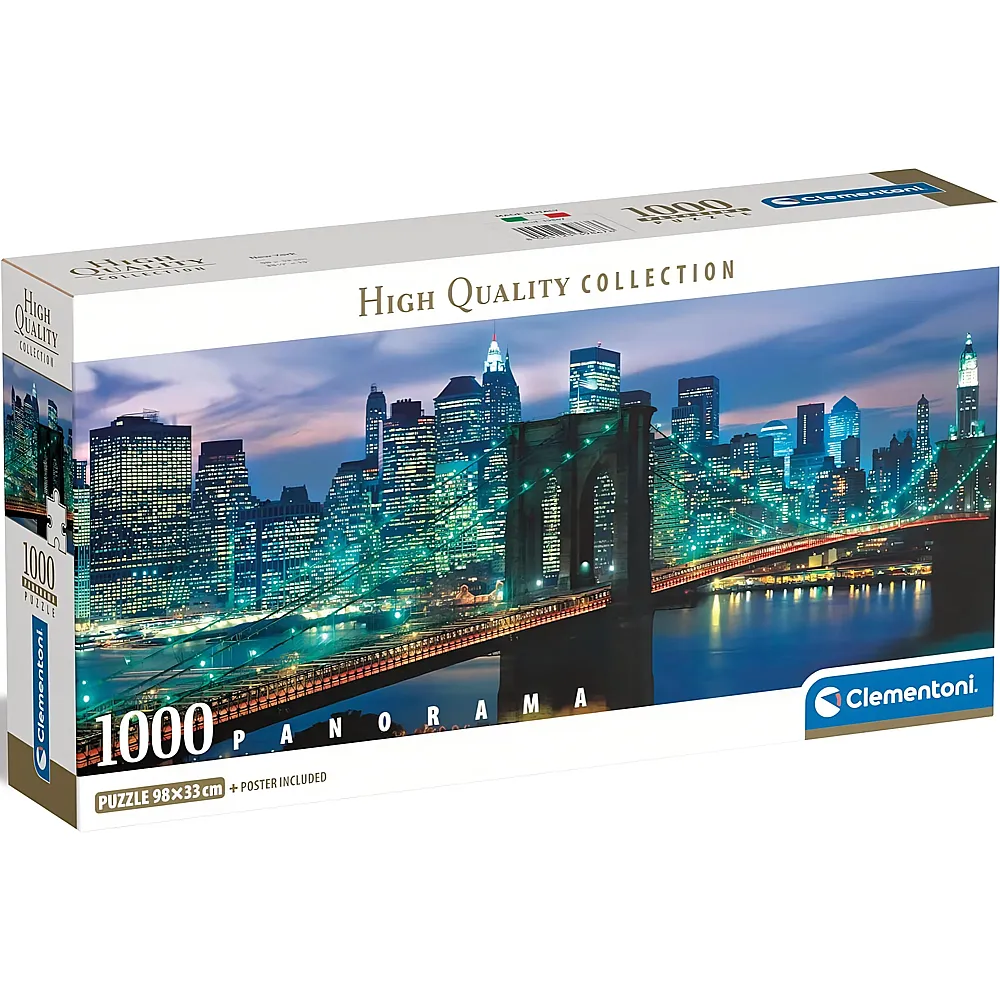 Clementoni Puzzle High Quality Collection Panorama New York Skyline - 1000 Teile