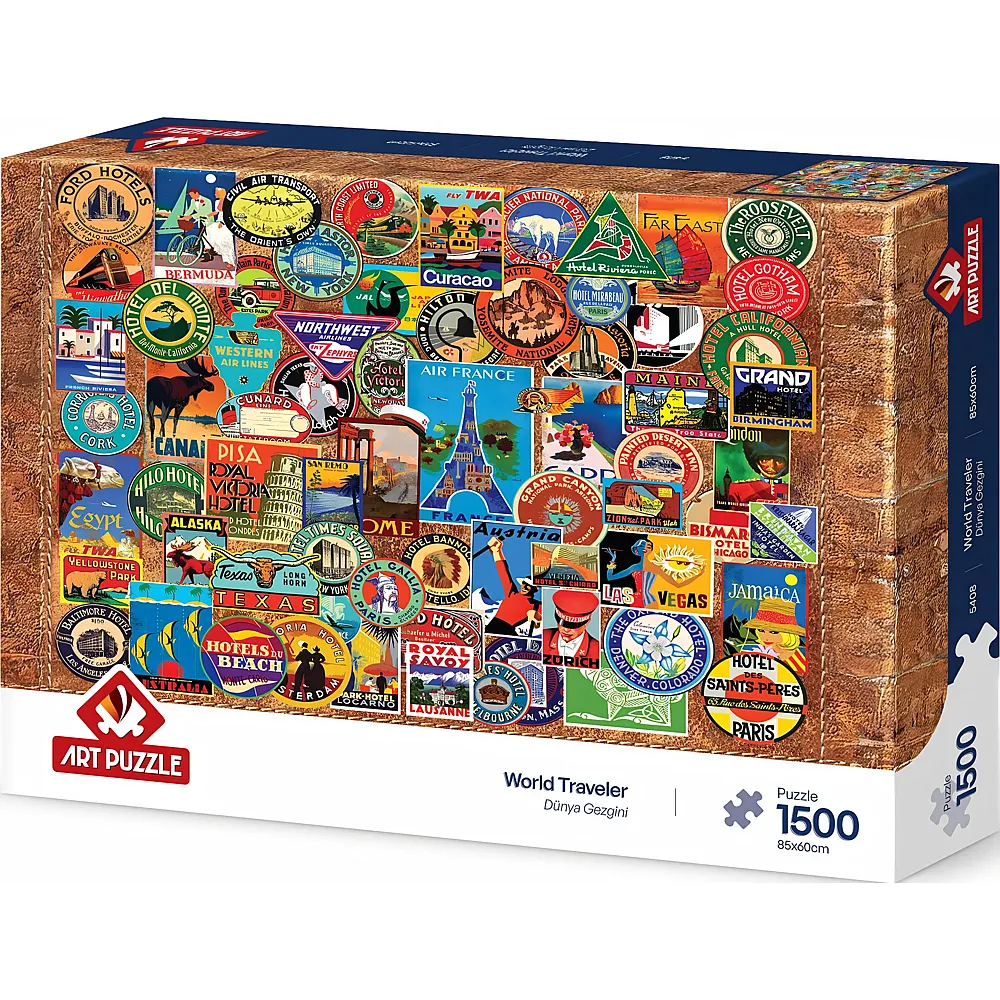 Art Puzzle World Traveler - 1500 Teile