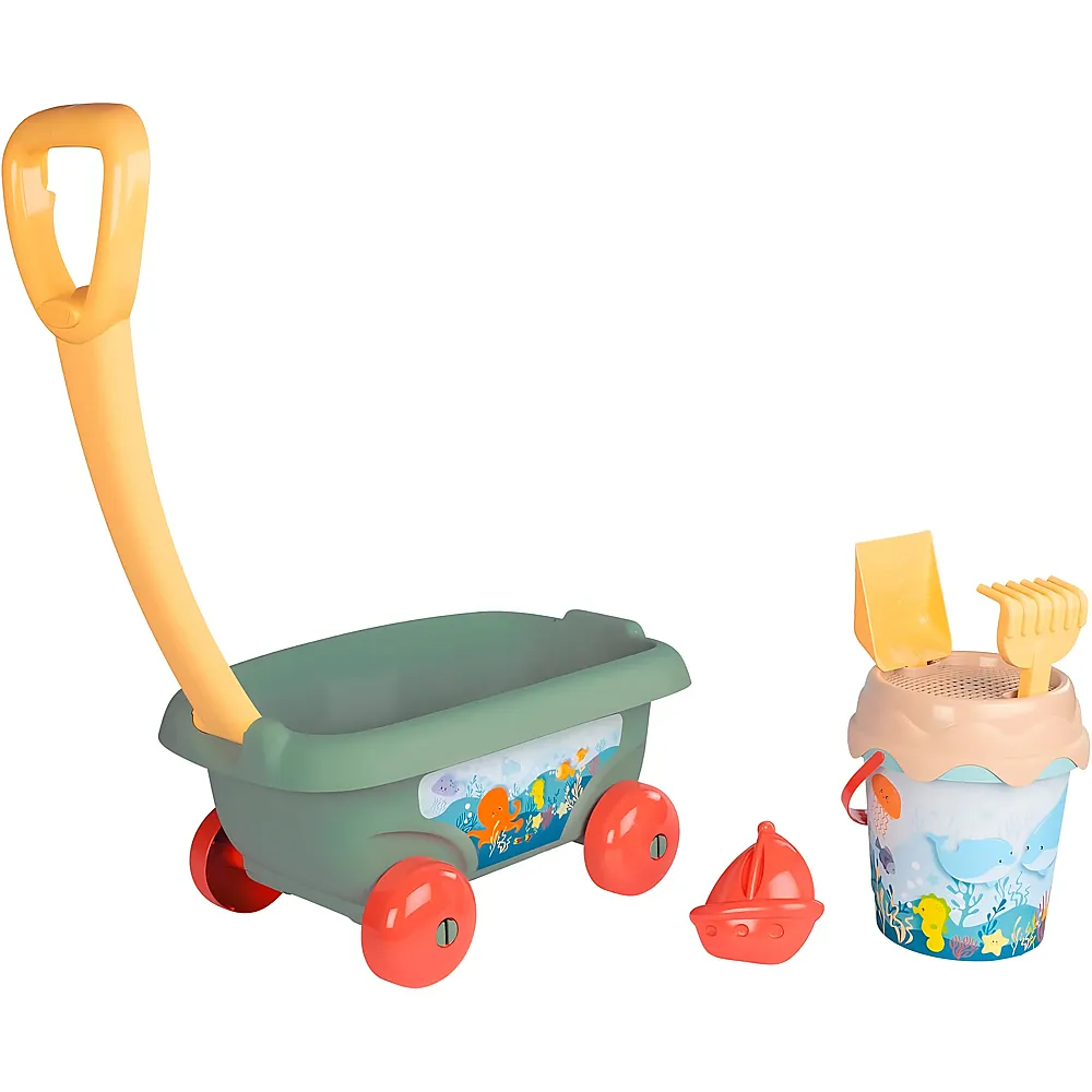 Smoby Handwagen mit Eimergarnitur