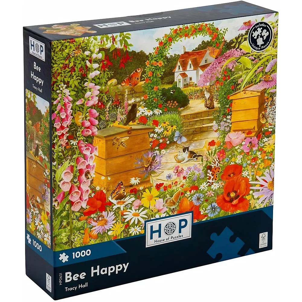 HOP - House of Puzzles Bee Happy 1000Teile