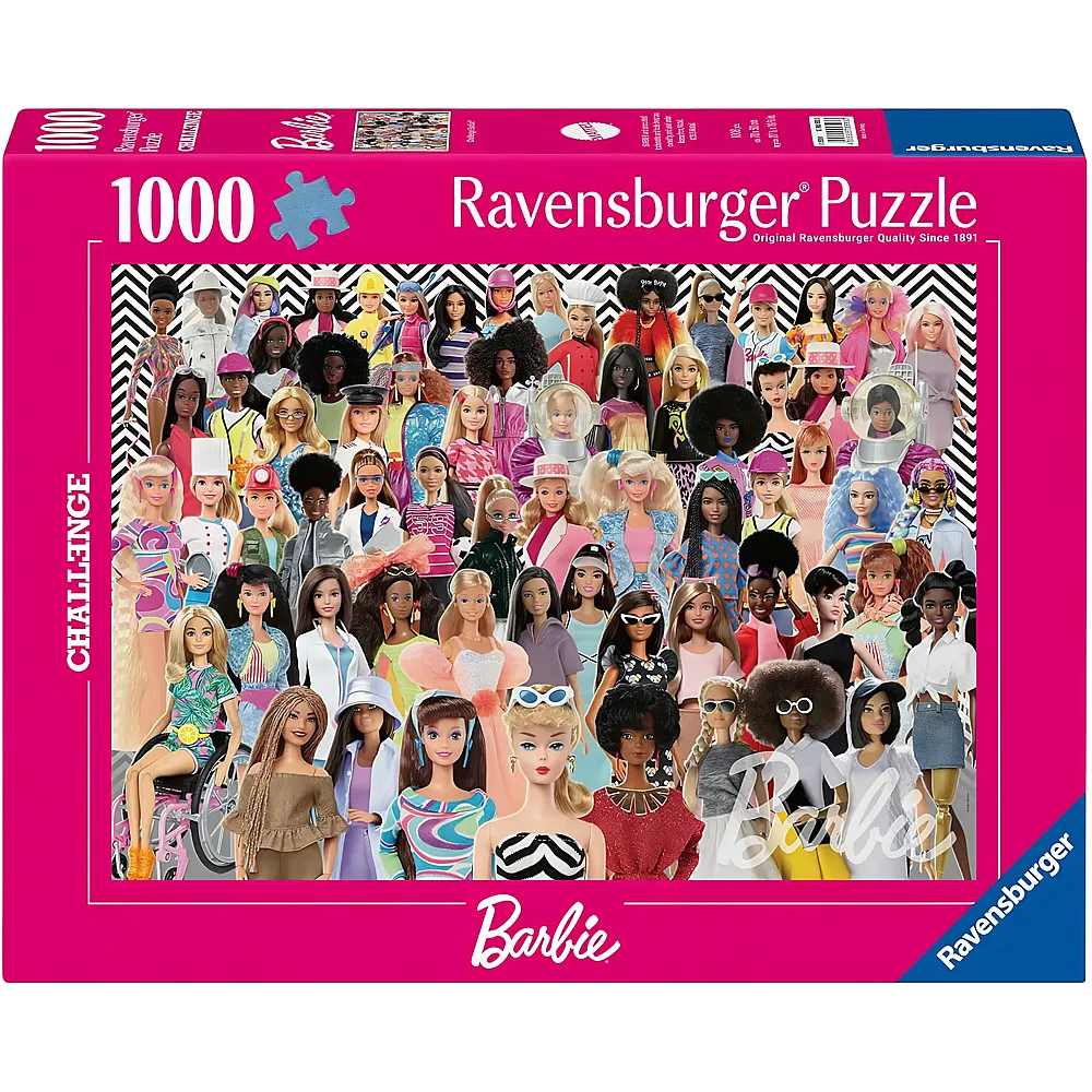 Ravensburger Puzzle Challenge Barbie 1000Teile