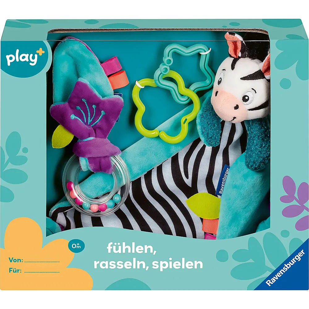 Ravensburger play+ F�hlen, rasseln, spielen Zebra