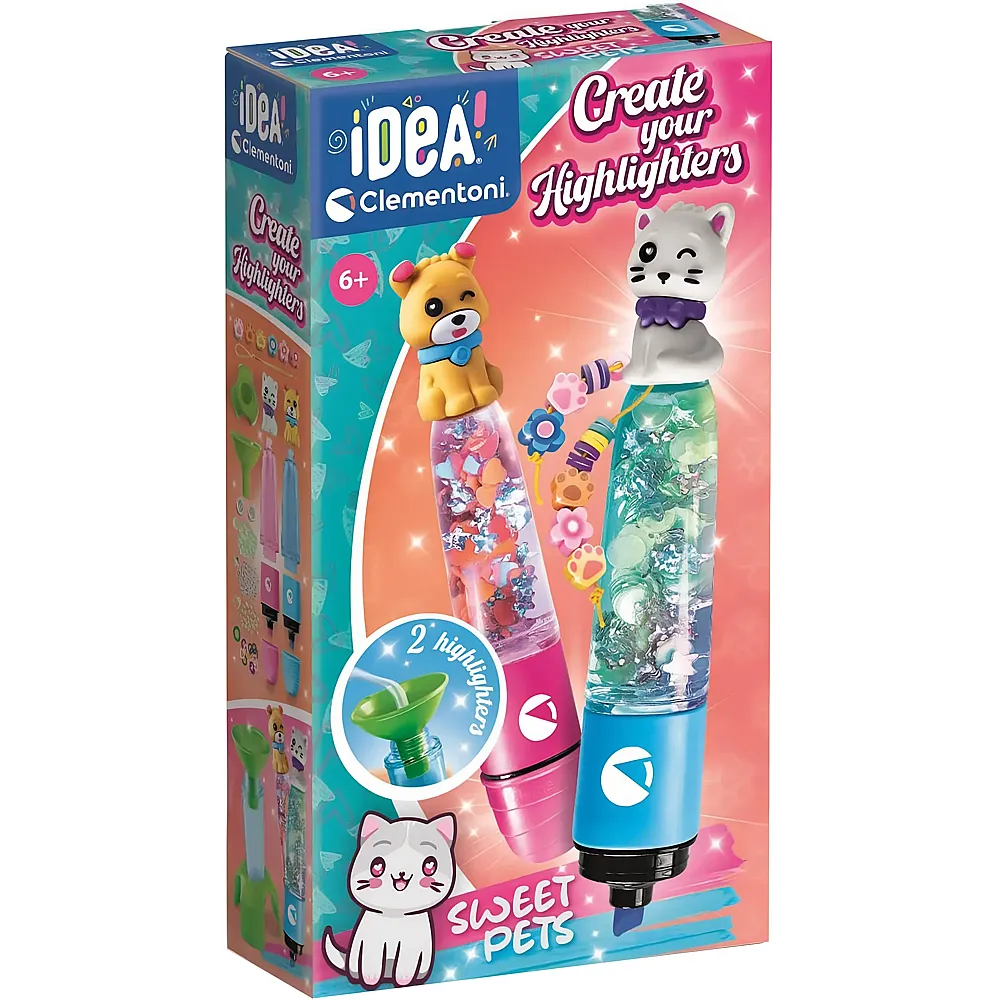 Clementoni Idea Machen Sie Ihre eigenen Textmarker - S�sse Haustiere