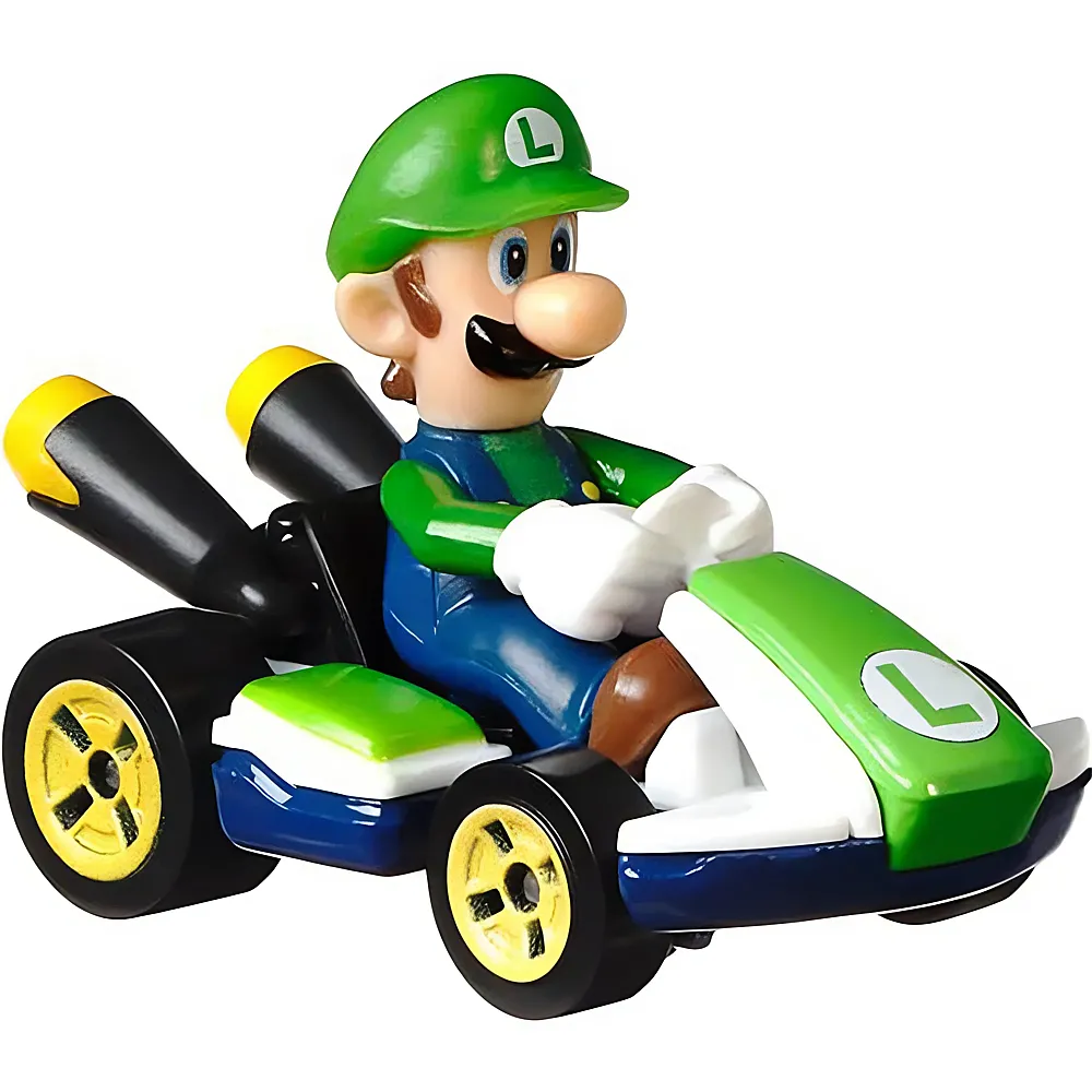 Hot Wheels Super Mario Die-Cast Luigi 1:64