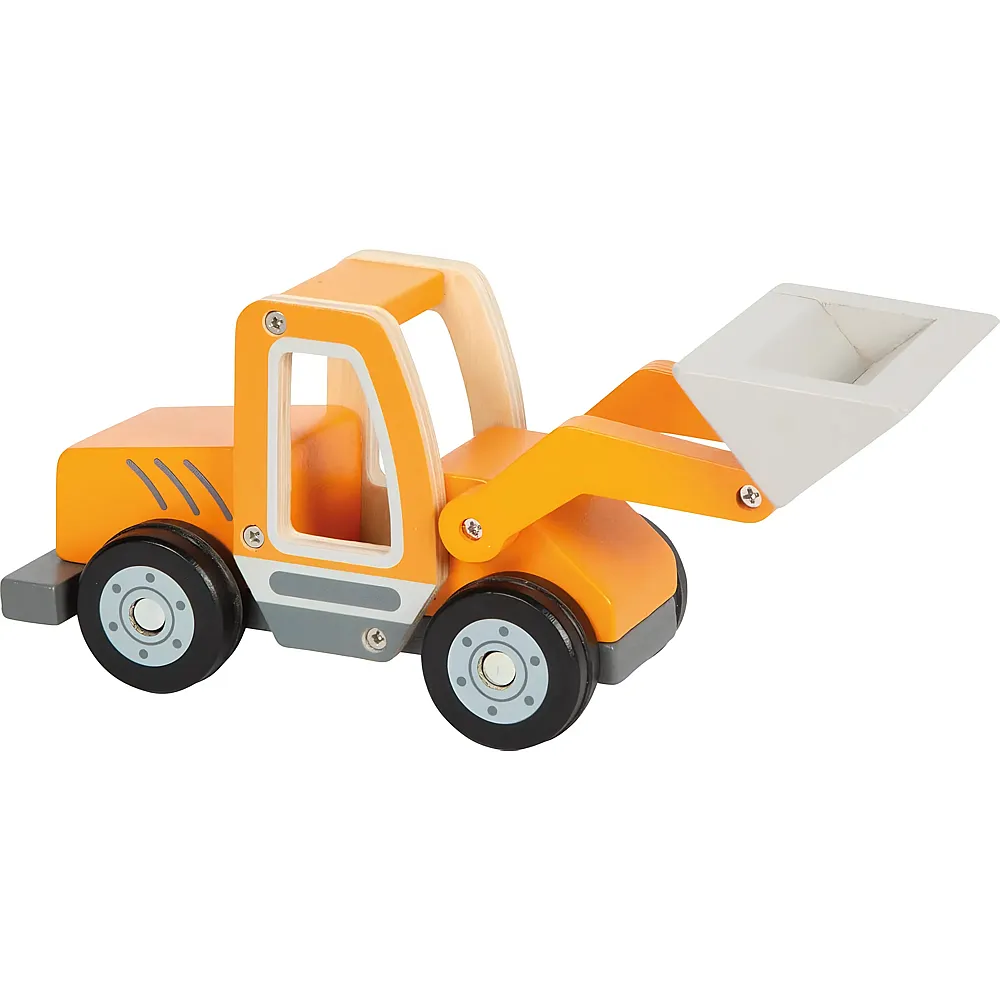 small foot Holz-Radlader mit Schaufel