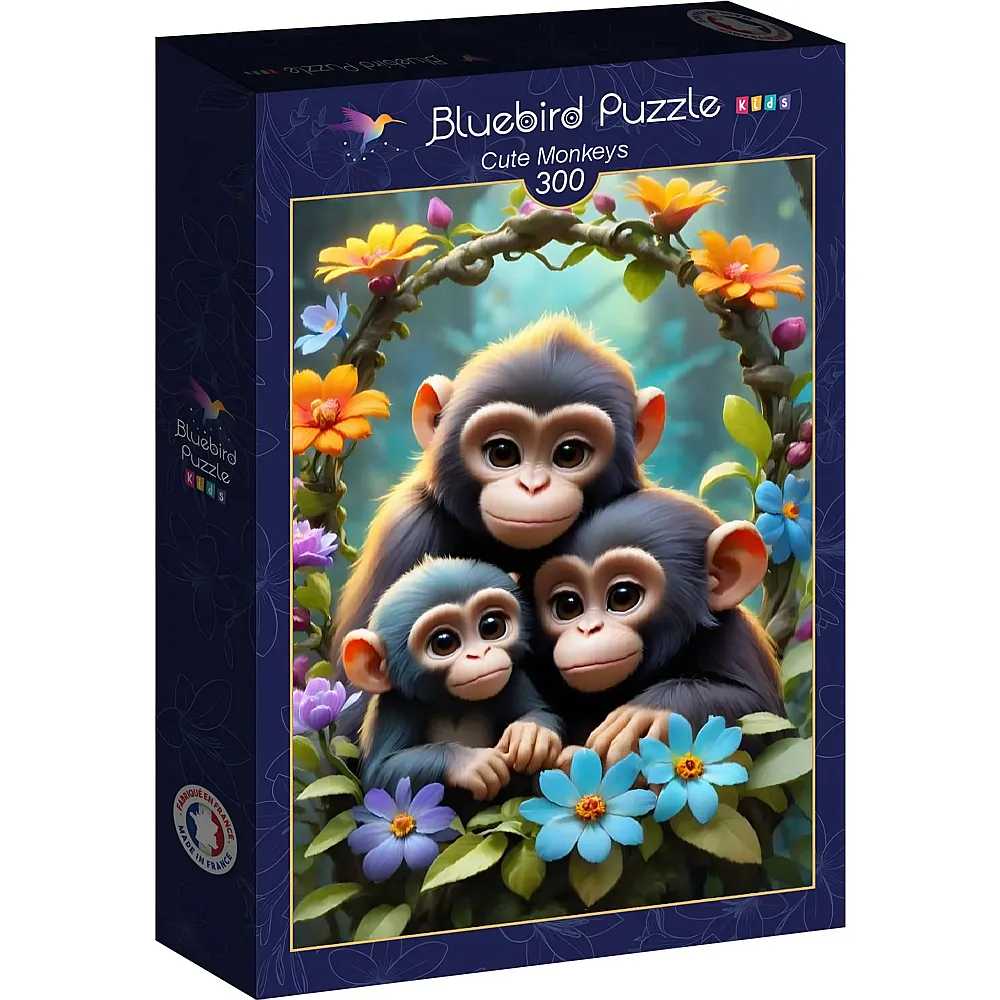 Bluebird Puzzle Niedliche Affen - 300 Teile
