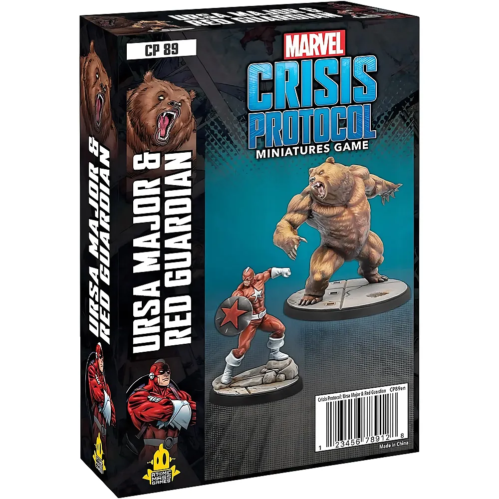 Asmodee Atomic Mass Games Marvel: Crisis Protocol Red Guardian & Ursa Major Character Pack  Winter Guard Powerhouses, Tabletop Superhelden-Spiel, ab 14 Jahren, 2 Spieler, 90 Minuten Spielzeit, hergestellt - Suche