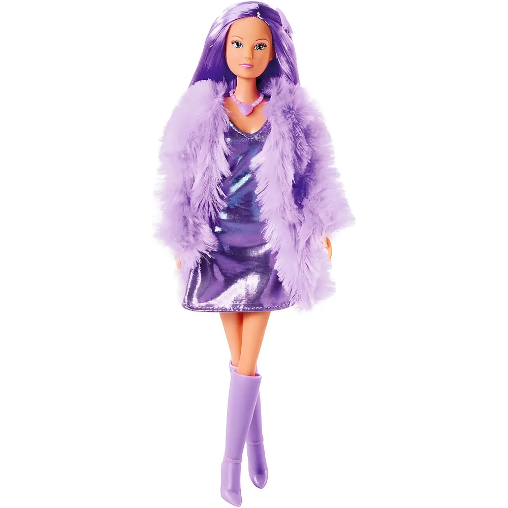Simba Steffi Love Puppe im G�rtelkleid mit Felljacke