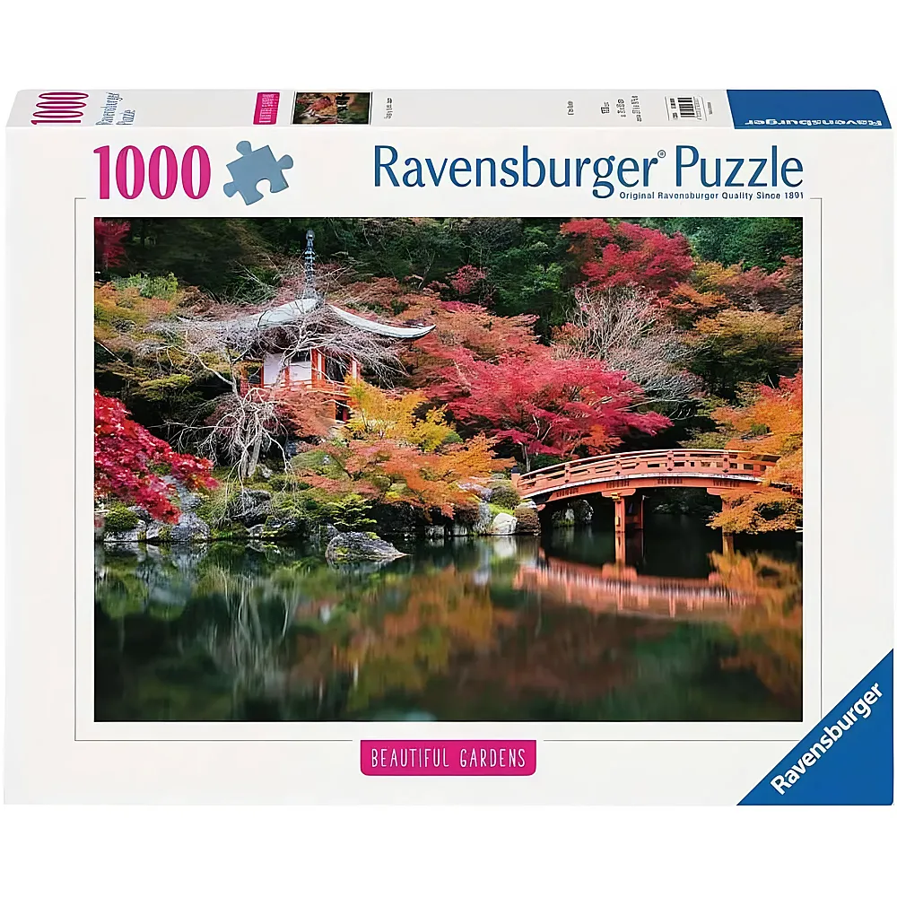 Ravensburger Puzzle Beautiful Gardens Daigo-ji, Kyoto, Japan 1000Teile