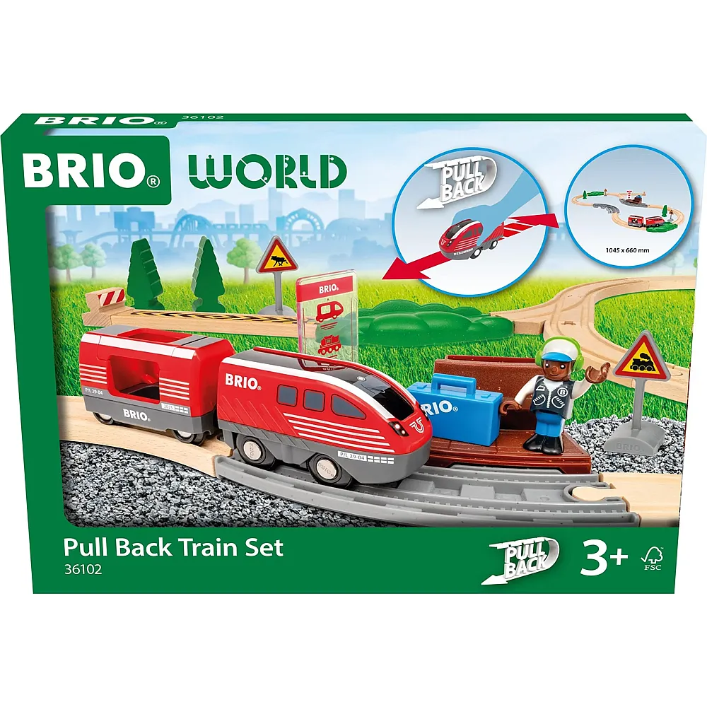 Brio Zugset mit R�ckziehmotor