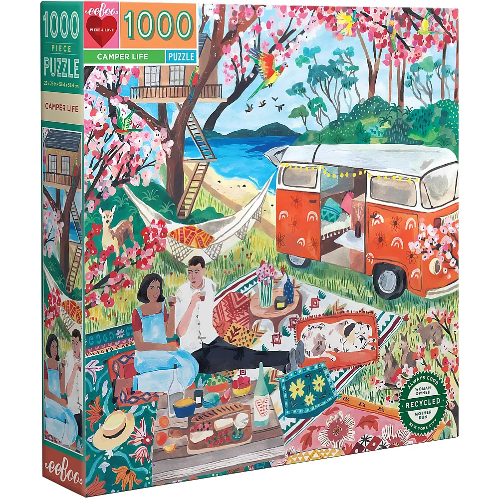 eeBoo Puzzle Camper Life - 1000 Teile