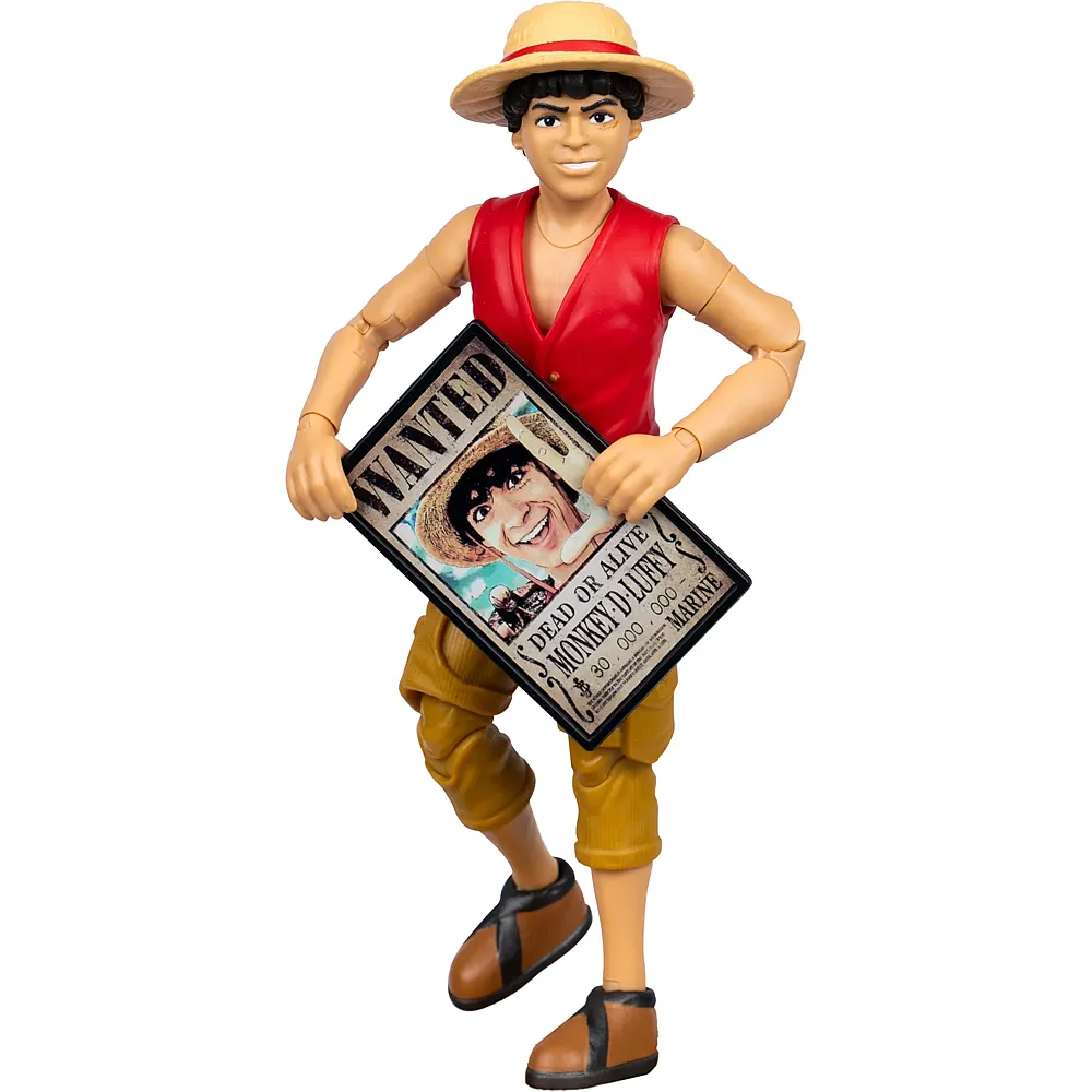 Moose Toys One Piece Action Figure Luffy Figur 14.6 cm, beweglich,