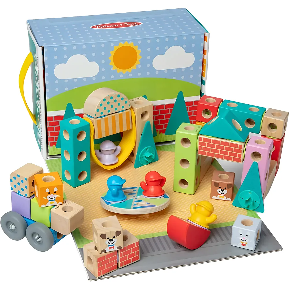 Melissa & Doug Blockables Stadt Bauset - 73 Teile
