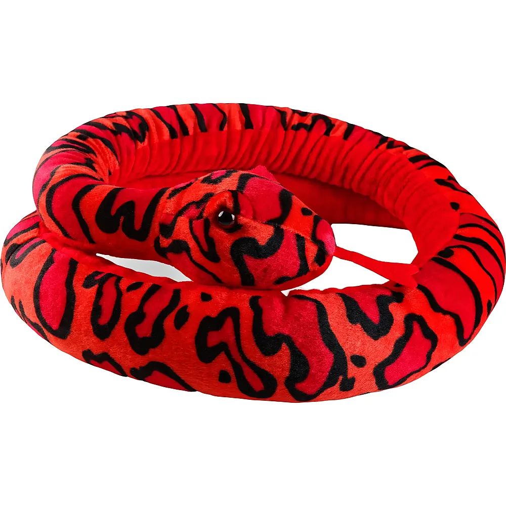 Mollis Kuschelschlange Rot - 200 cm | Reptilien Pl�sch
