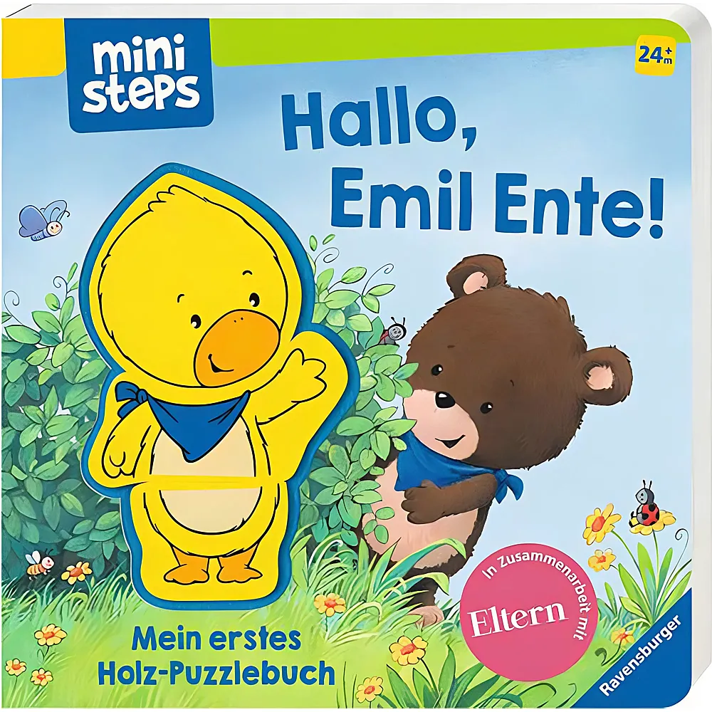 Ravensburger ministeps Hallo, Emil Ente Mein erstes Holzpuzzle-Buch