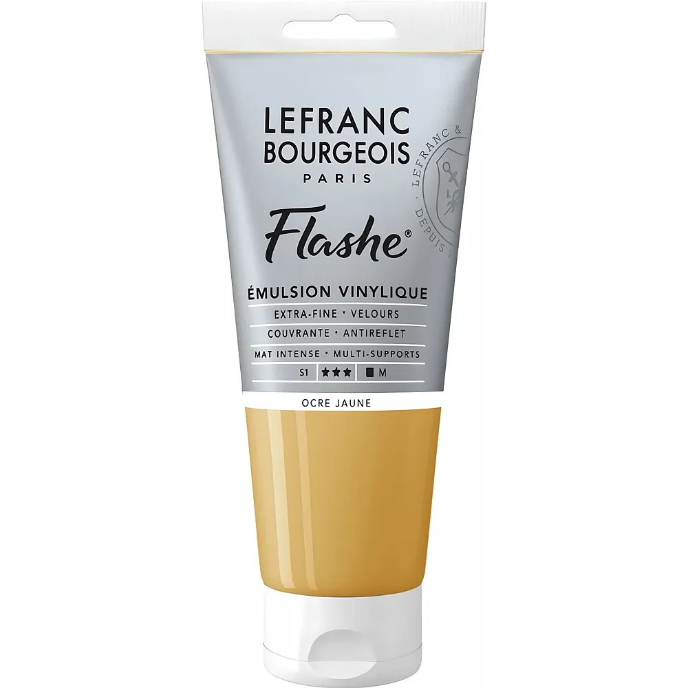 Lefranc Bourgeois Lfb Flashe Acryl 80ml Tube Gelber Ocker - Suche
