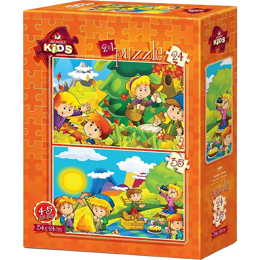 Art Puzzle Kids 2in1 Fr�hling und Herbst - 24 Teile