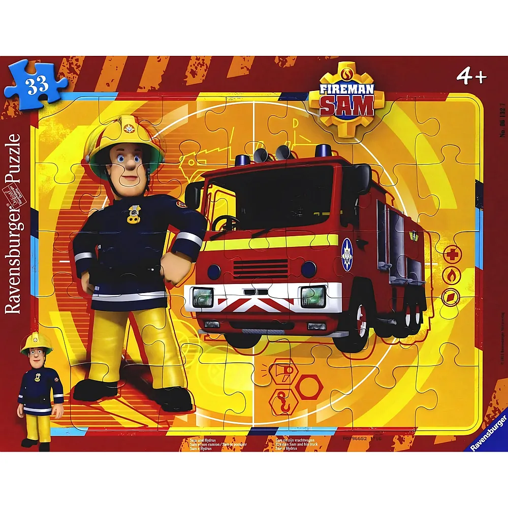 Ravensburger Rahmenpuzzle - Feuerwehrmann Sam - Suche