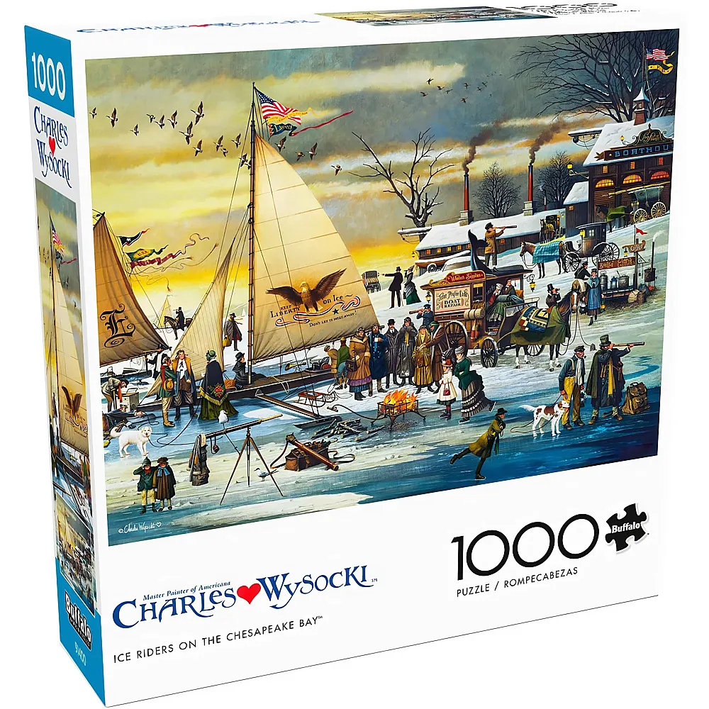 Buffalo Games Puzzle Charles Wysocki  Eisreiter auf der Chesapeake Bay - 1000 Teile
