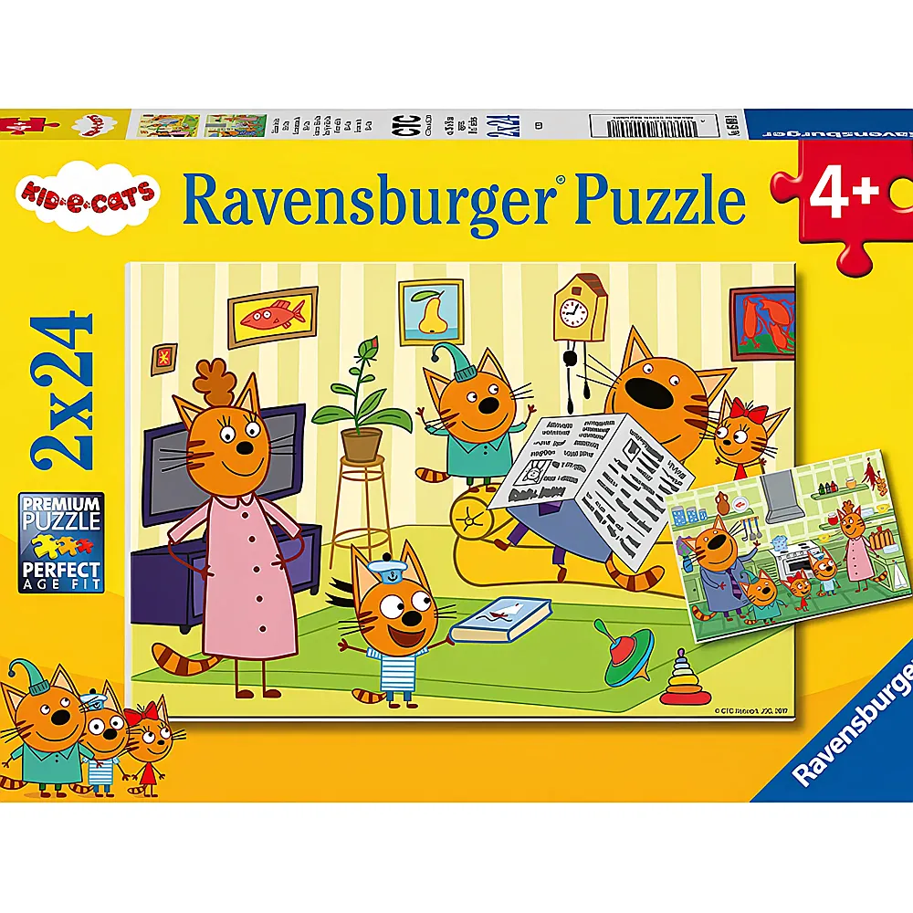 Ravensburger Puzzle Zuhause bei den Kid e Cats 2x24