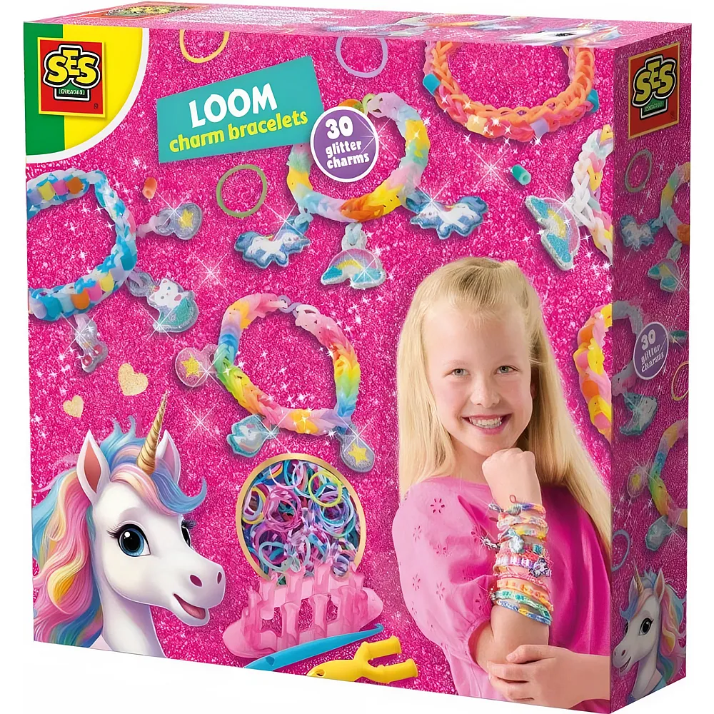 SES Loom-Armb�nder mit Charms Unicorn