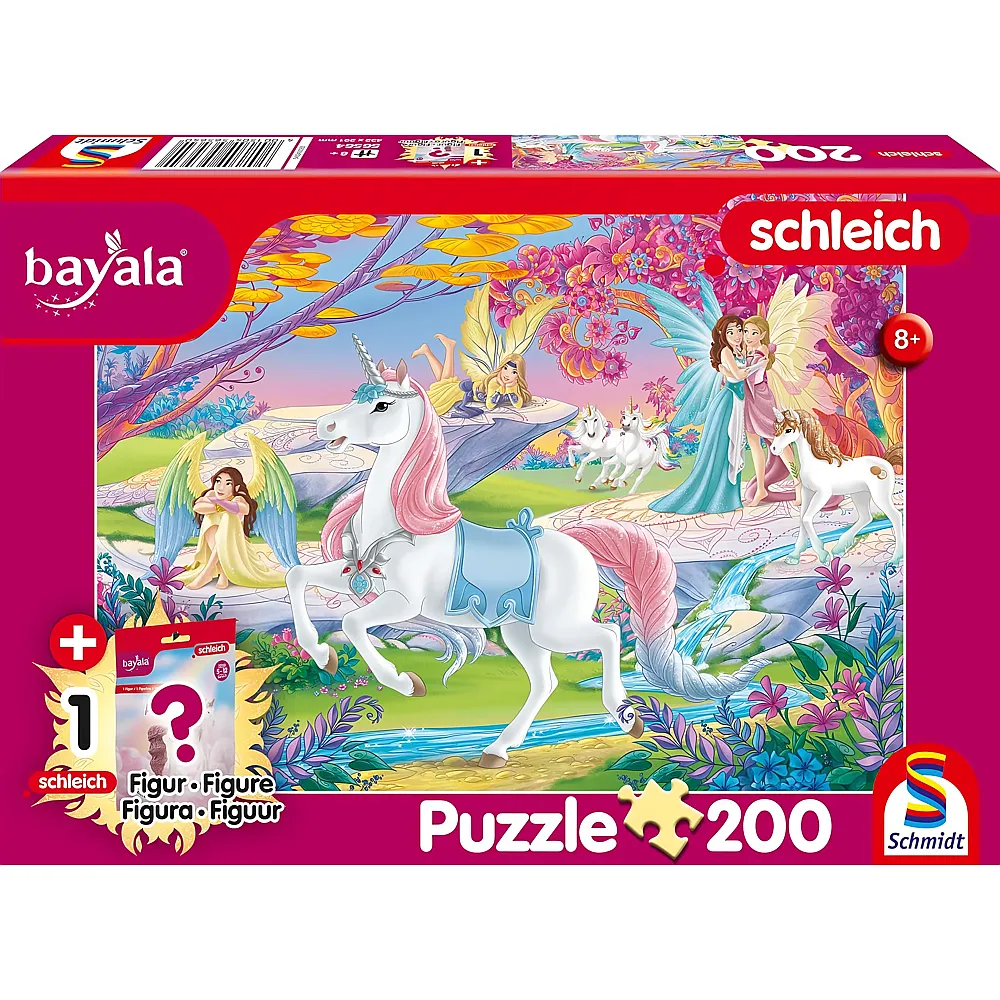 Schmidt Puzzle Schleich Bayala, Zauberhafte Elfen  mit Add-on 200Teile