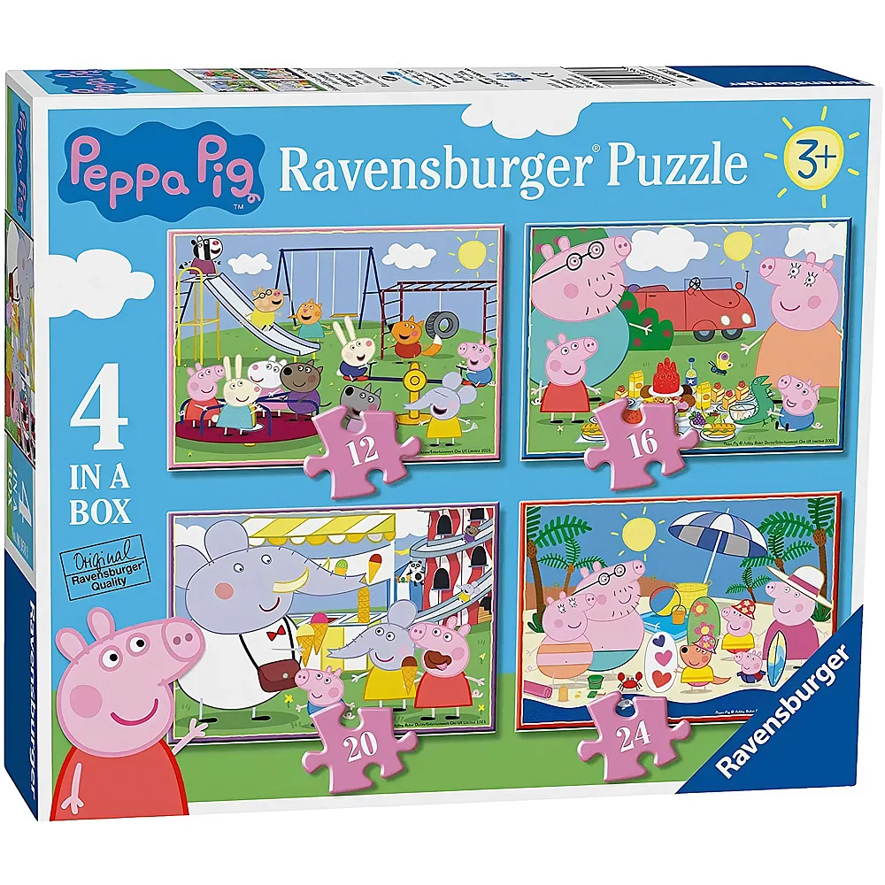 Ravensburger Puzzle 4in1 Peppa Pig 12-24