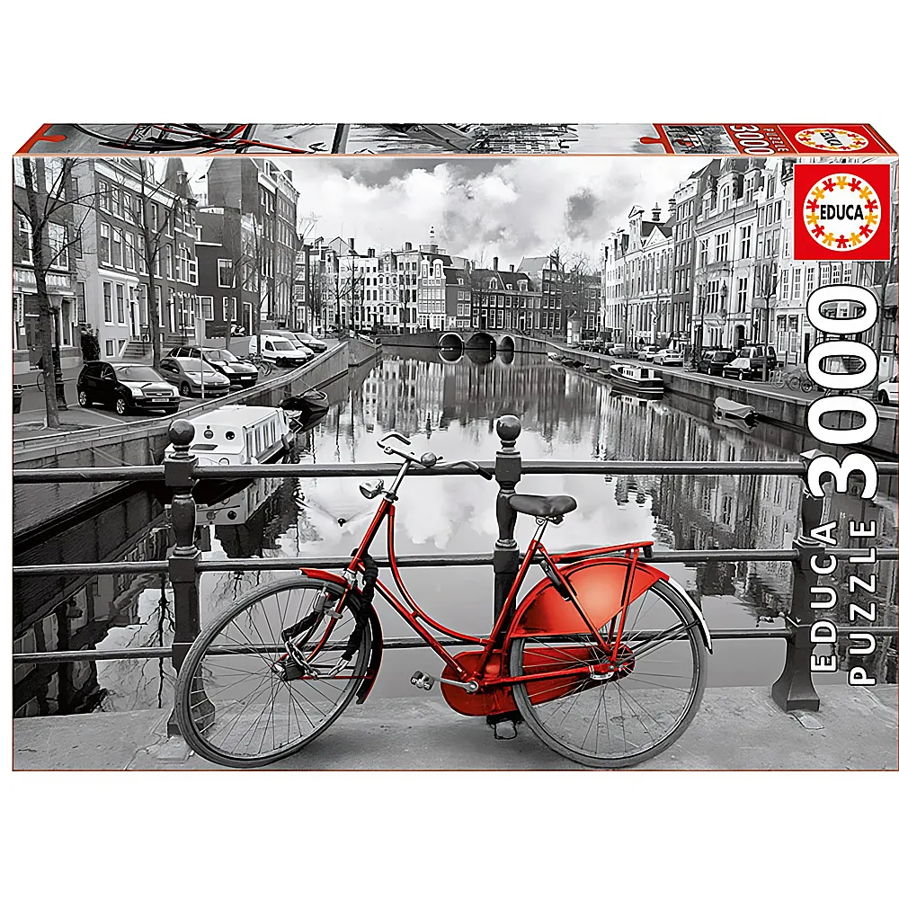 Educa Puzzle Black & White Amsterdam 3000Teile