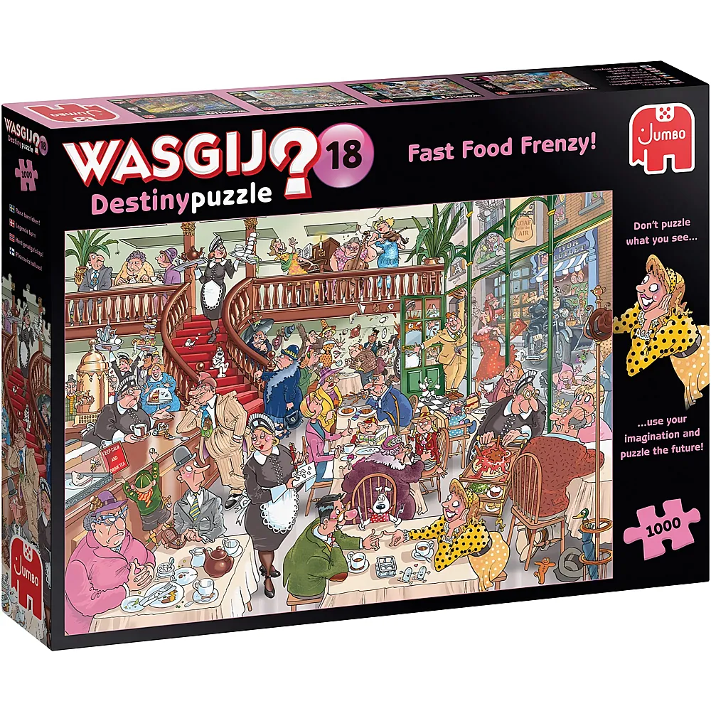 Jumbo Puzzle WASGIJ Fast Food Rausch - 1000 Teile