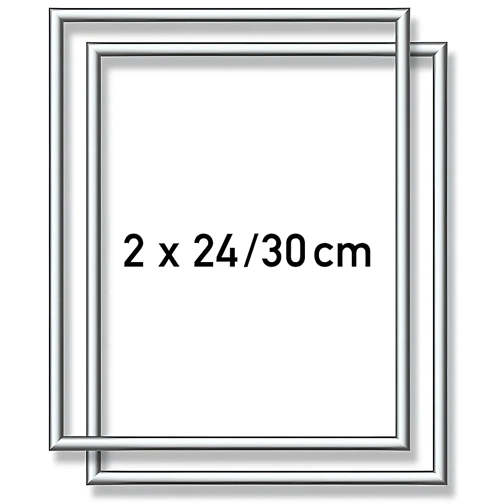 Schipper Malen nach Zahlen Alurahmen Silber 2x24x30cm