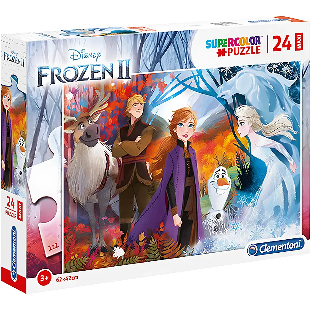 Clementoni Puzzle Supercolor Maxi Disney Frozen 24Teile