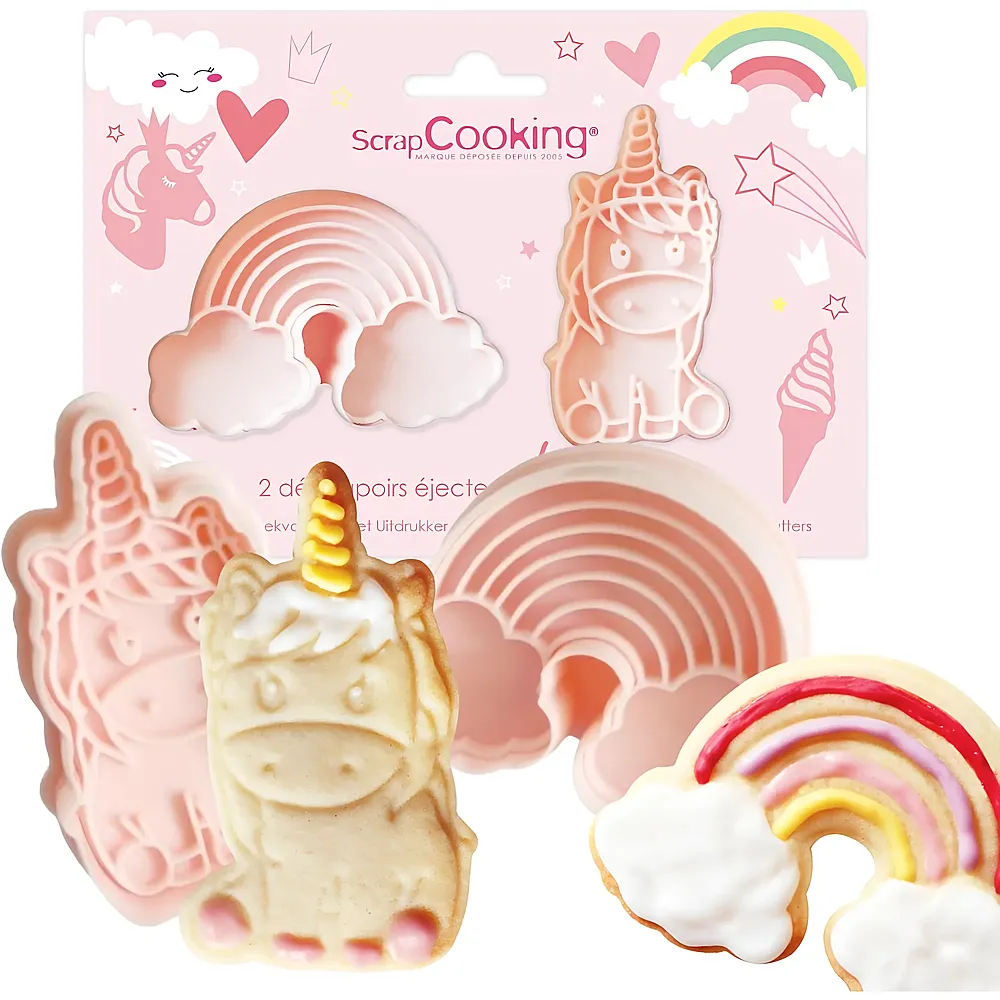 ScrapCooking Einhorn Ausstecher mit Auswerfer | Backen & Dekorieren