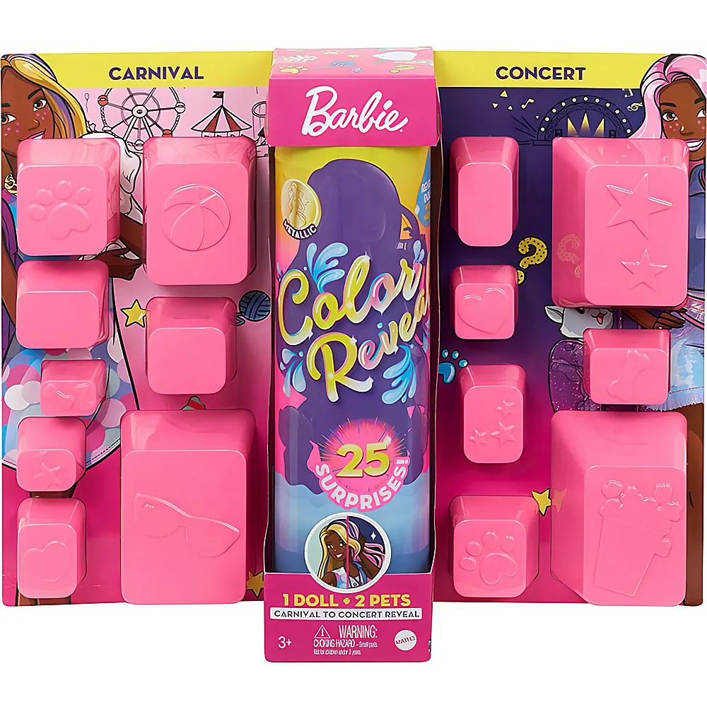Barbie Color Reveal Ultimate Reveal Puppe Jahrmarkt und Konzert