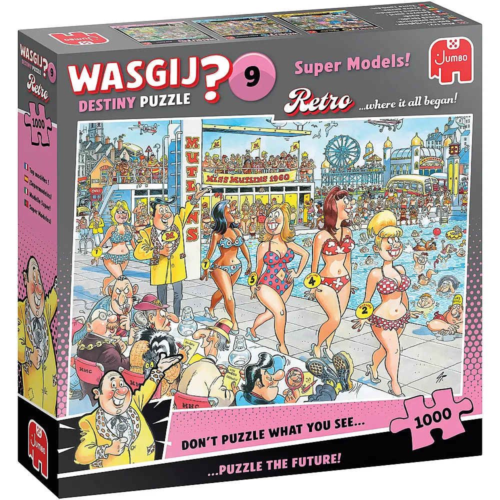 meinspielzeug - Jumbo Puzzle WASGIJ Retro Destiny Super Models 1000Teile | Puzzle 1000 Teile