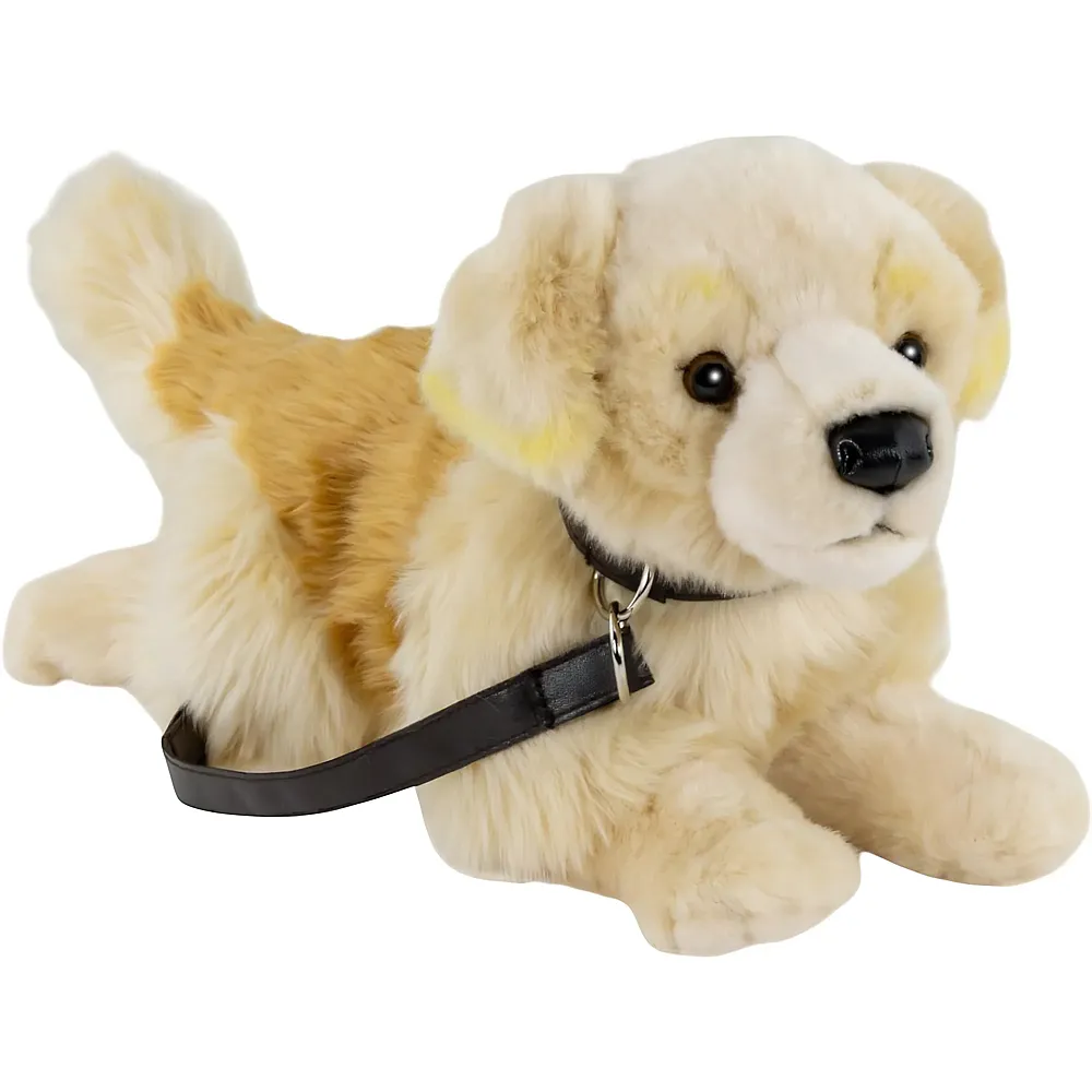 Carl Dick Golden Retriever mit Leine - 30 cm