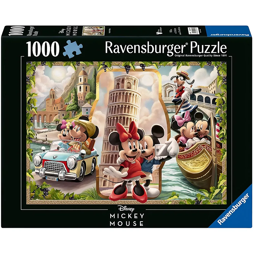 Ravensburger Puzzle Mickey Mouse Mickey & Minnie im Urlaub 1000Teile