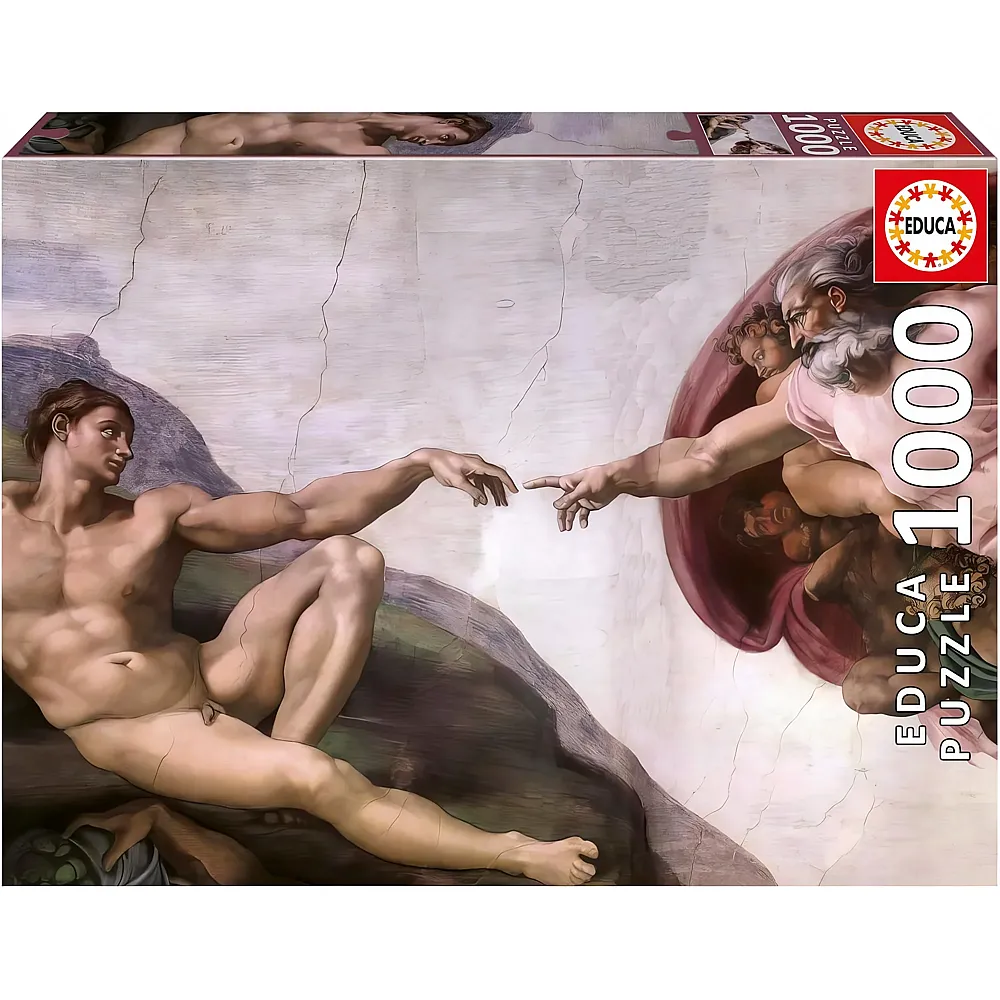Educa Puzzle Die Erschaffung Adams, Michelangelo - 1000 Teile