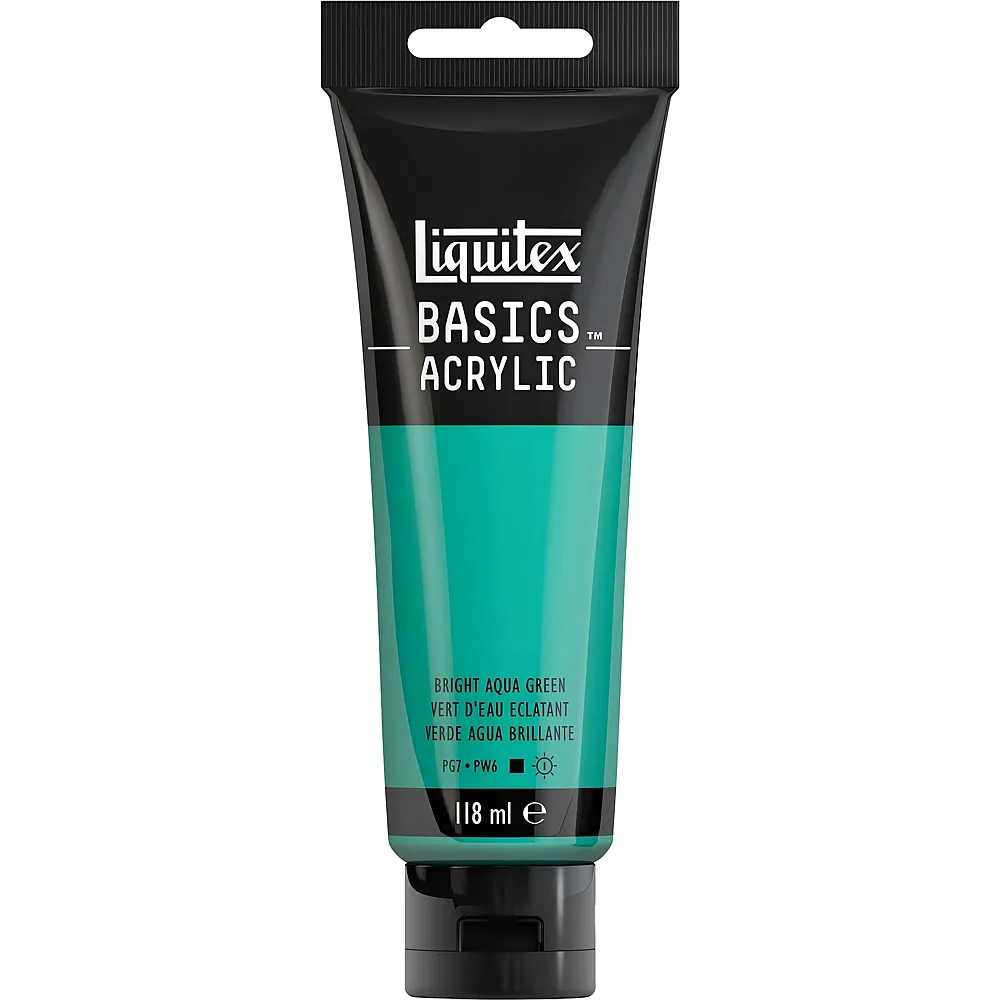 Liquitex Lqx Basics Acrylfarbe 118ml Tube Aquagrn Leuchtend