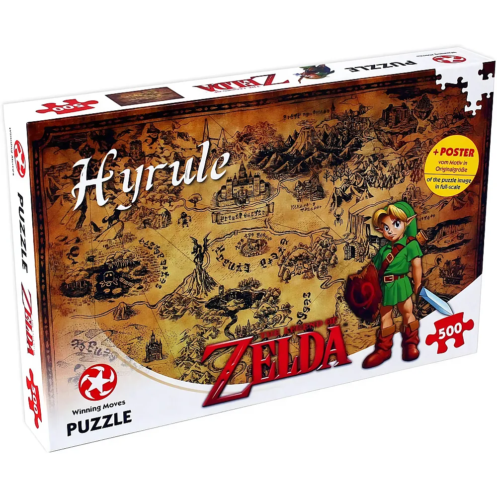 Winning Moves Puzzle The Legend of Zelda - Hyrule - 500 Teile