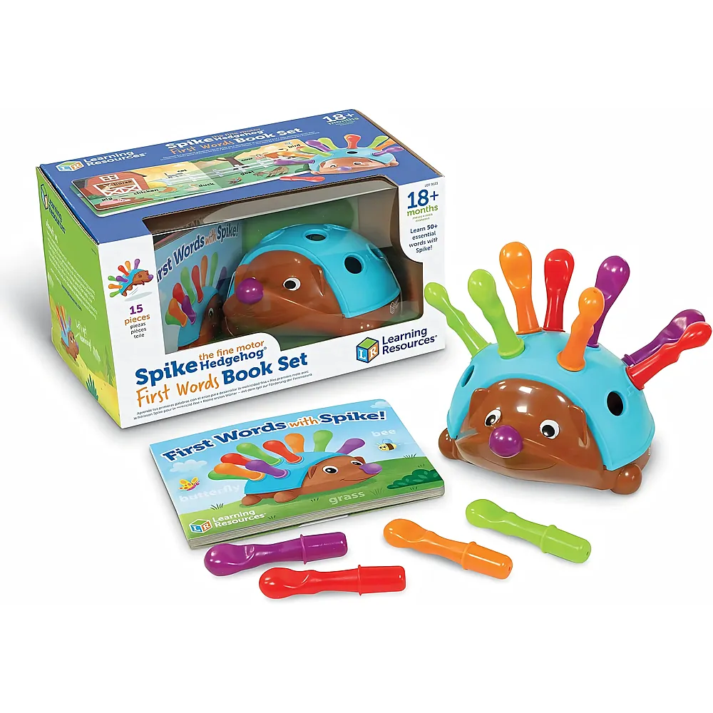 Learning Resources Spike, der Igel zur F�rderung der Feinmotorik, Erste englische W�rter, Spiel- und Buchset, Kleinkinder-Spielzeug - Suche