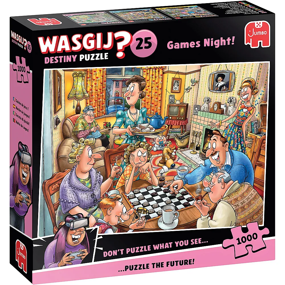 Jumbo Puzzle WASGIJ Destiny 25 Games Night 1000Teile