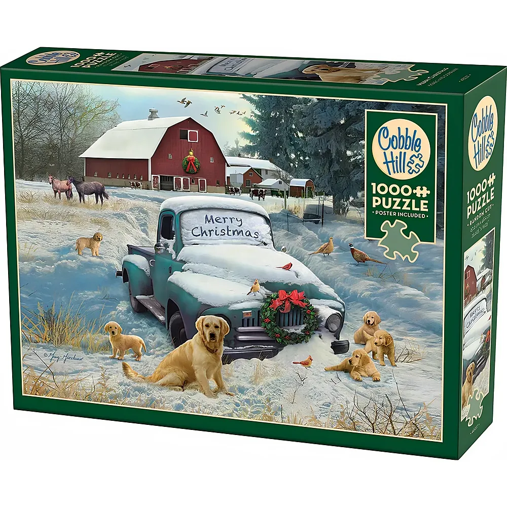 Cobble Hill Puzzle Frohe Weihnachten 1000Teile