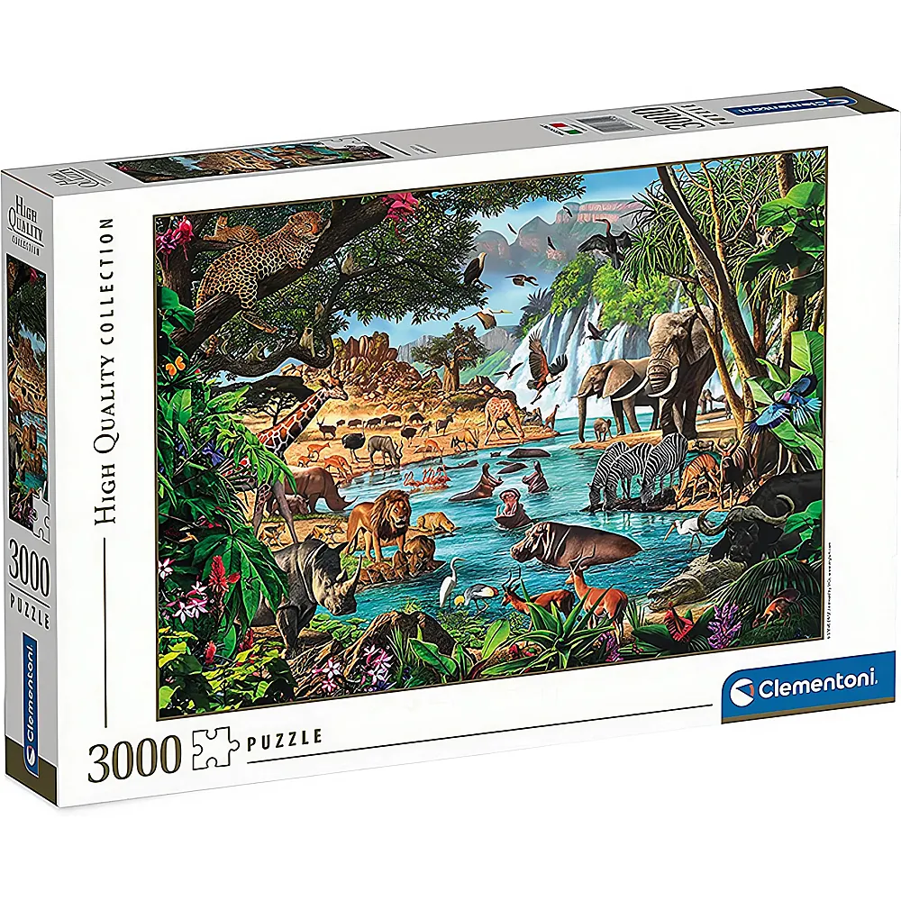 Clementoni Puzzle High Quality Collection Wasserstelle in Afrika 3000Teile