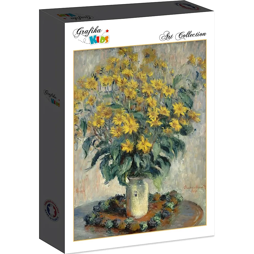 Grafika Puzzle Art Collection Claude Monet Grafika Kids Jerusalem Artichoke Flowers, 1880 - 12 Teile